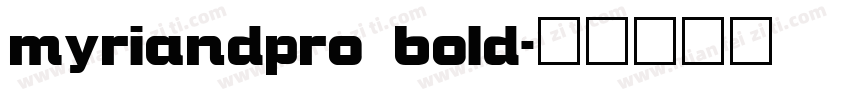 myriandpro bold字体转换